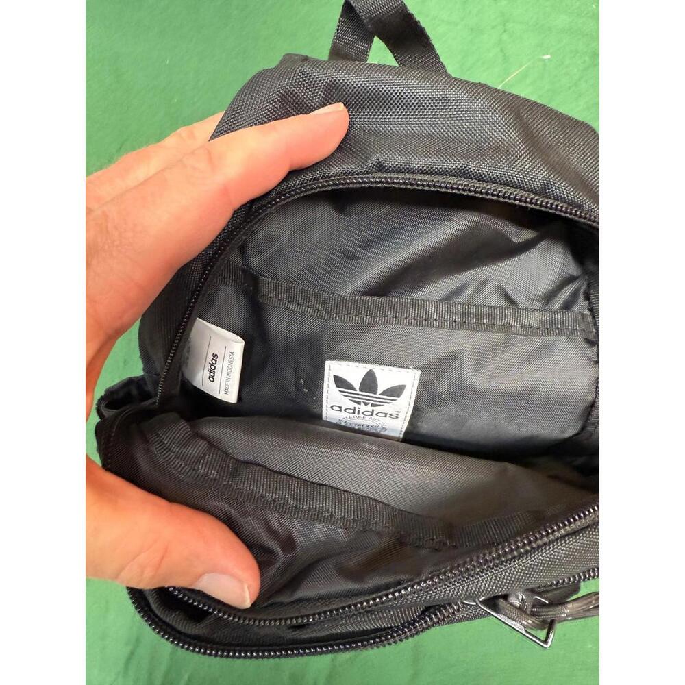 Adidas Sling Backpack Lot of 2 Mini Crossbody Bags Insulated Gray Black